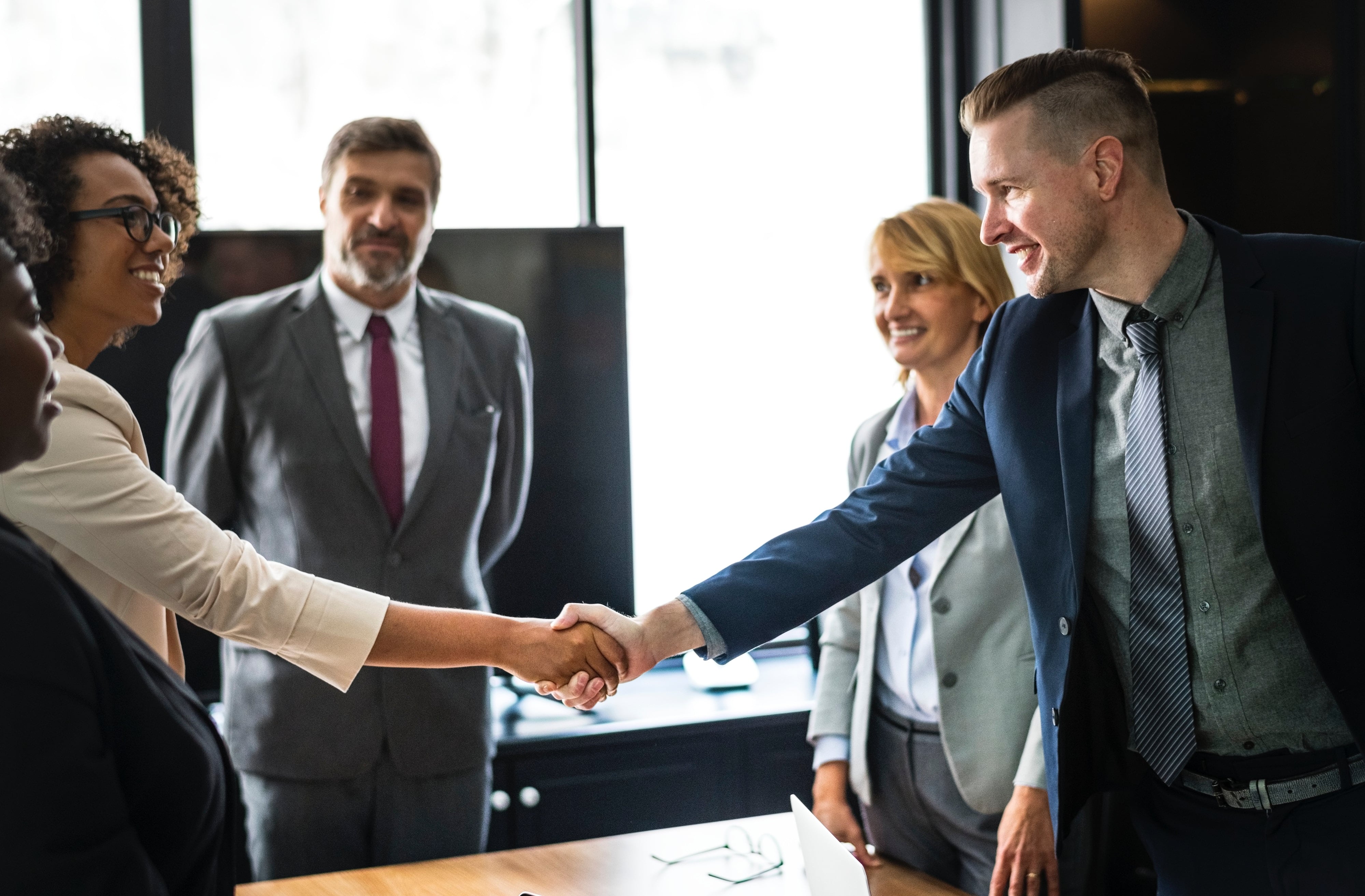 Medical Group Handshaking